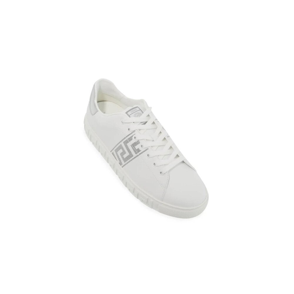 Versace White Sneakers with Silver Accent - Picture 4 of 5